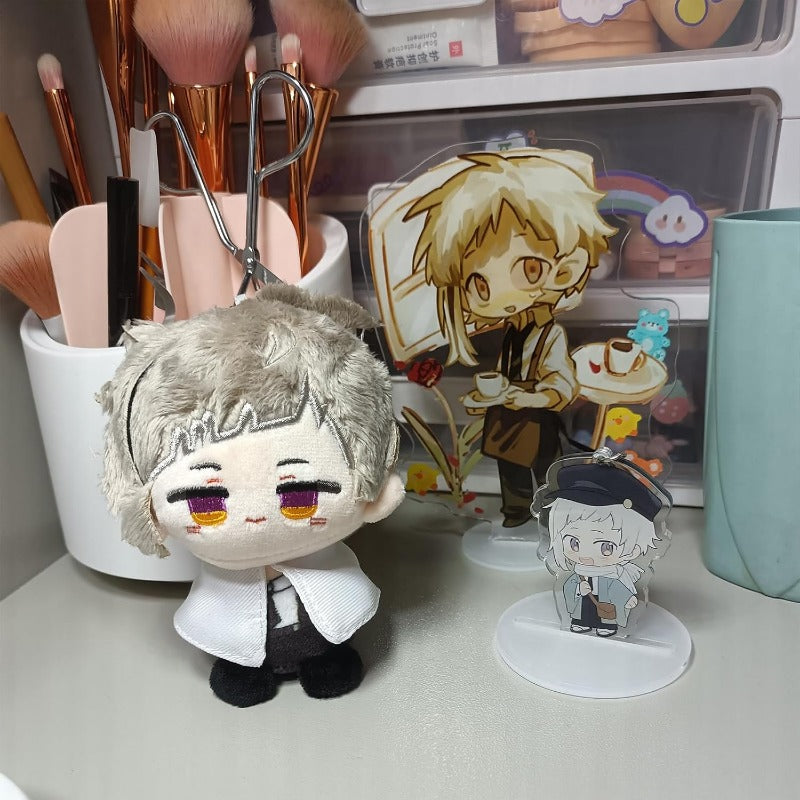Anime Plush Keychain, 4" Cute Chibi Plush Figure for BSD Fans (Nakajima Atsushi) - Soft Friend