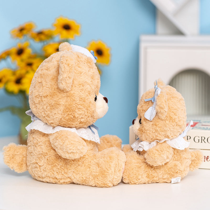 Puff Bear & Bunny Stuffed Animal Plush Toy - Soft Friend