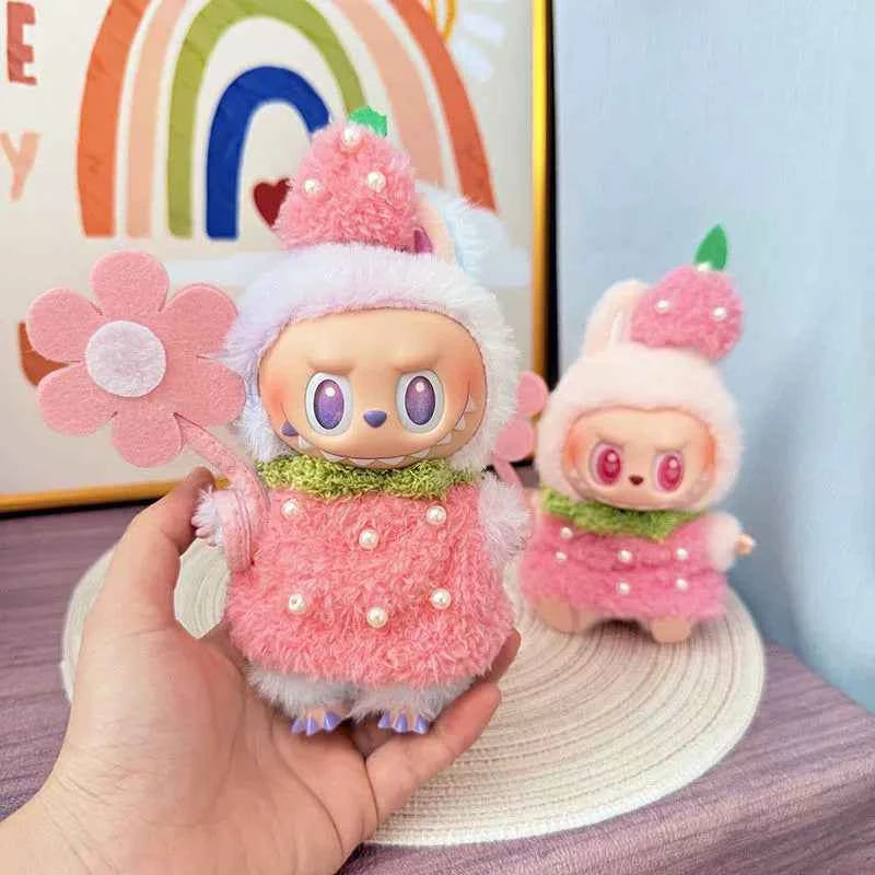 Strawberry Smoothie Labubu Clothes | Handmade Labubu Outfit