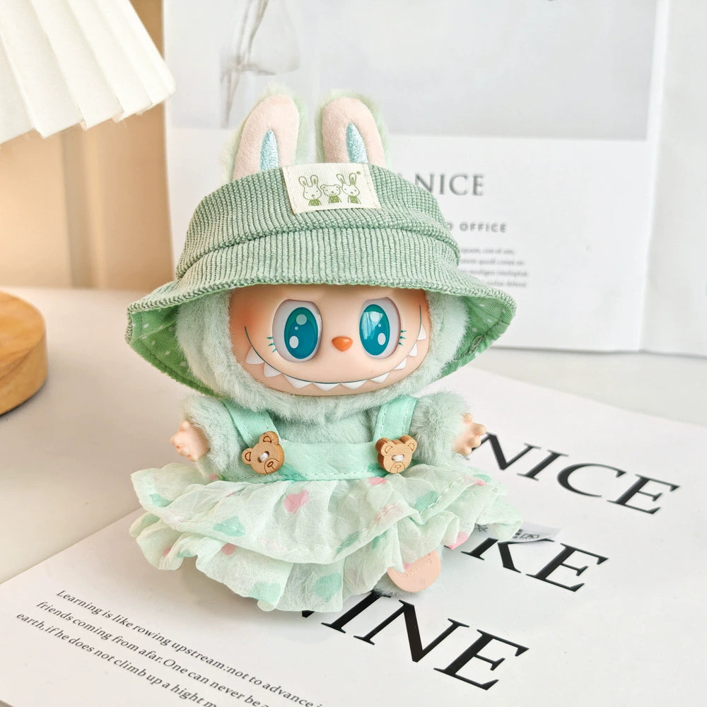 Summer Floral Labubu Clothes | Handmade Labubu Outfit - Soft Friend