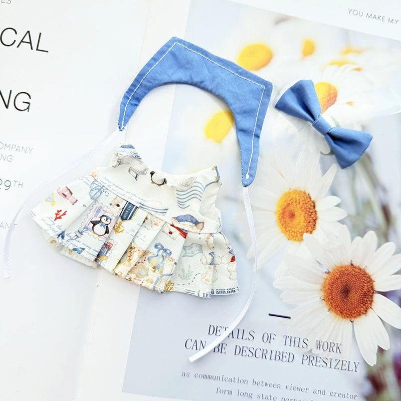 Sailor Suit Labubu Clothes | Handmade Labubu Outfit - Soft Friend