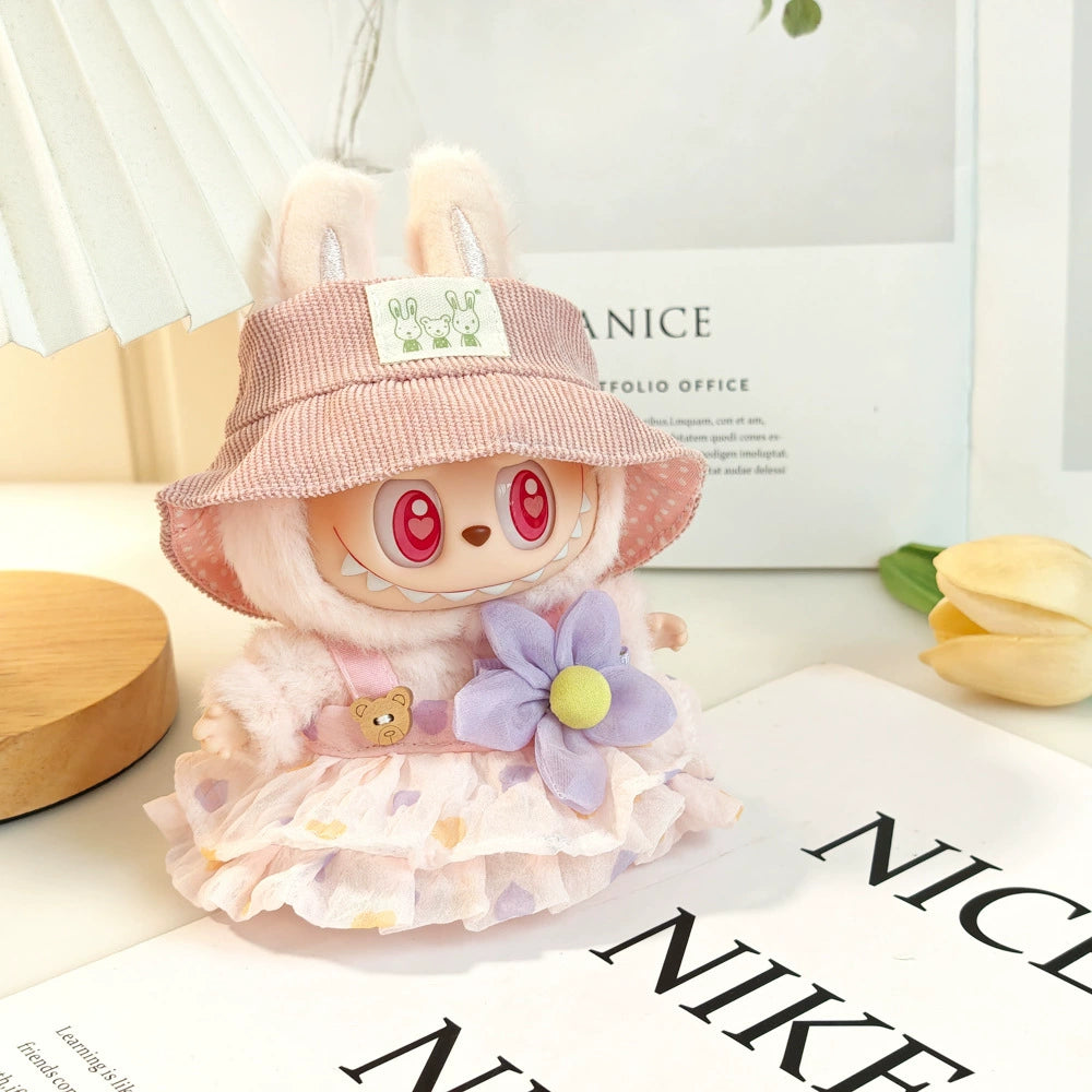 Summer Floral Labubu Clothes | Handmade Labubu Outfit - Soft Friend