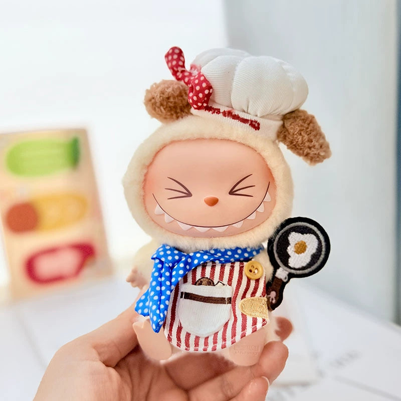Big Chef Labubu Clothes | Handmade Labubu Outfit - Soft Friend