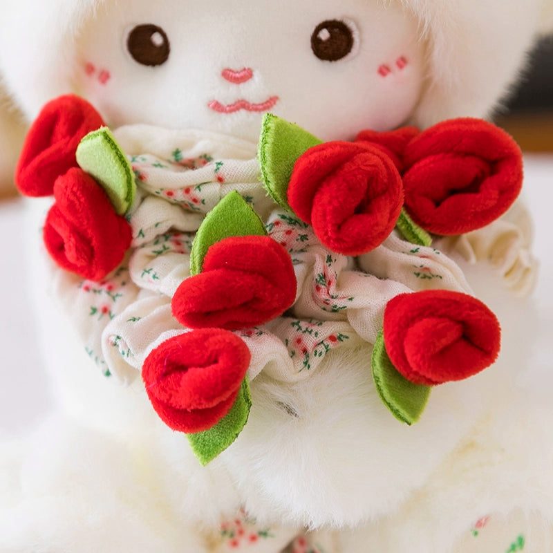 11" Rose Lamb Stuffed Animal Kawaii Plush Toy - Soft Friend