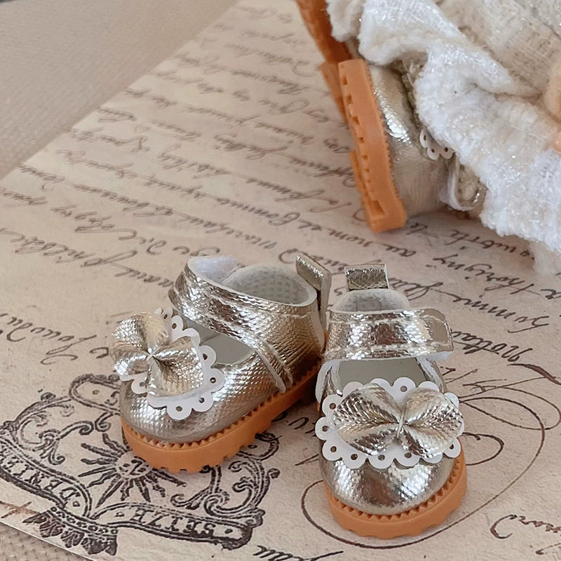 Bowknot Shoes Labubu Clothes | Handmade Labubu Outfit - Soft Friend