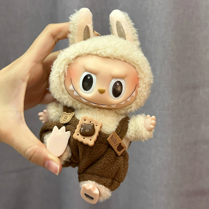 Bear Biscuit Labubu Clothes | Handmade Labubu Outfit - Soft Friend