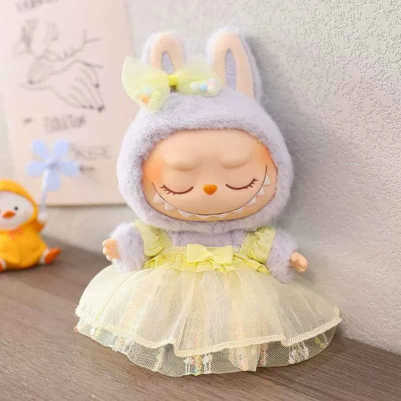 Flower Tulle Skirt Labubu Clothes | Handmade Labubu Outfit