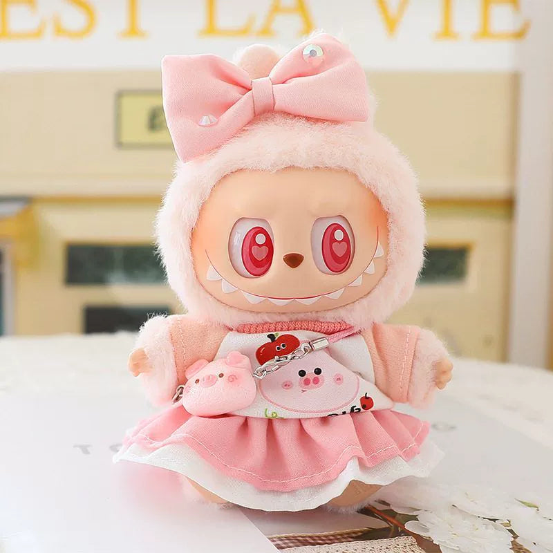 Pink Baby Labubu Clothes | Handmade Labubu Outfit - Soft Friend