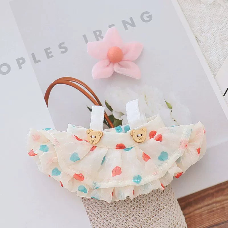 Summer Flower Labubu Clothes | Handmade Labubu Outfit - Soft Friend