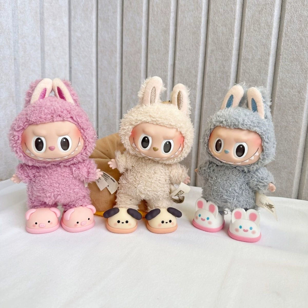 Cartoon Animal Slippers for Labubu - Soft Friend