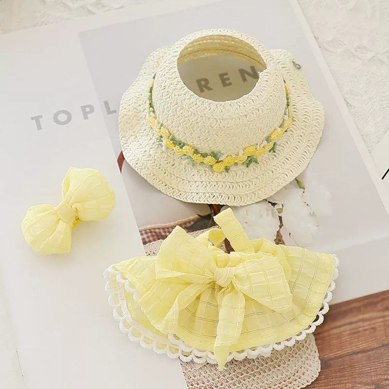 Summer Flower Labubu Clothes | Handmade Labubu Outfit - Soft Friend