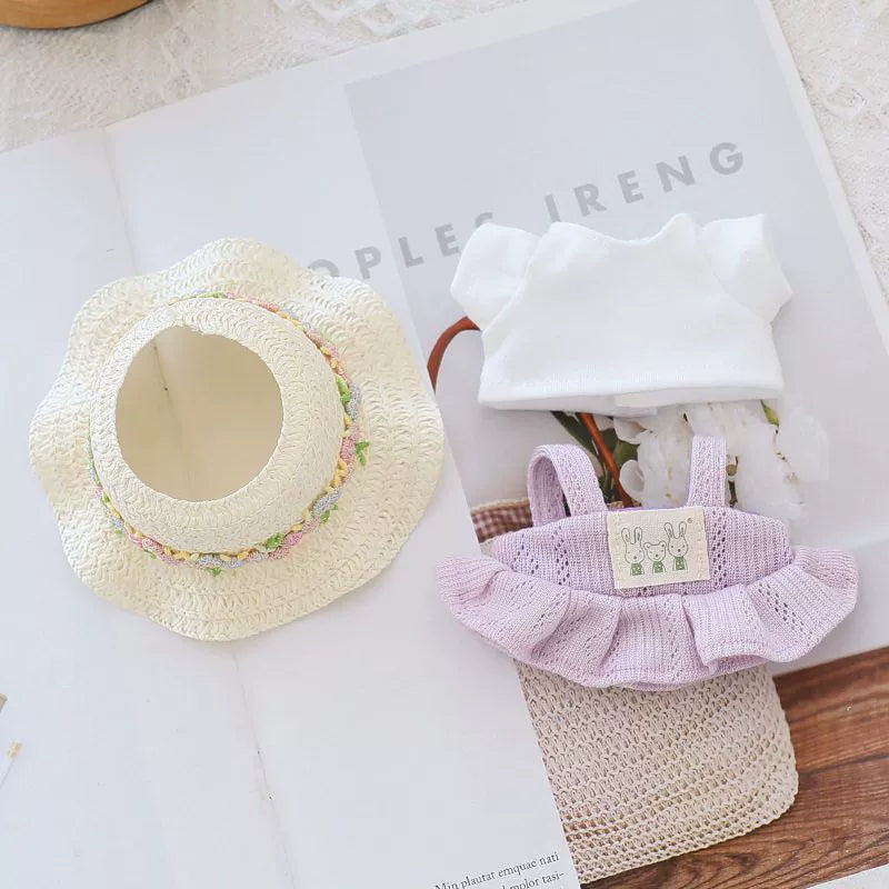 Summer Flower Labubu Clothes | Handmade Labubu Outfit - Soft Friend