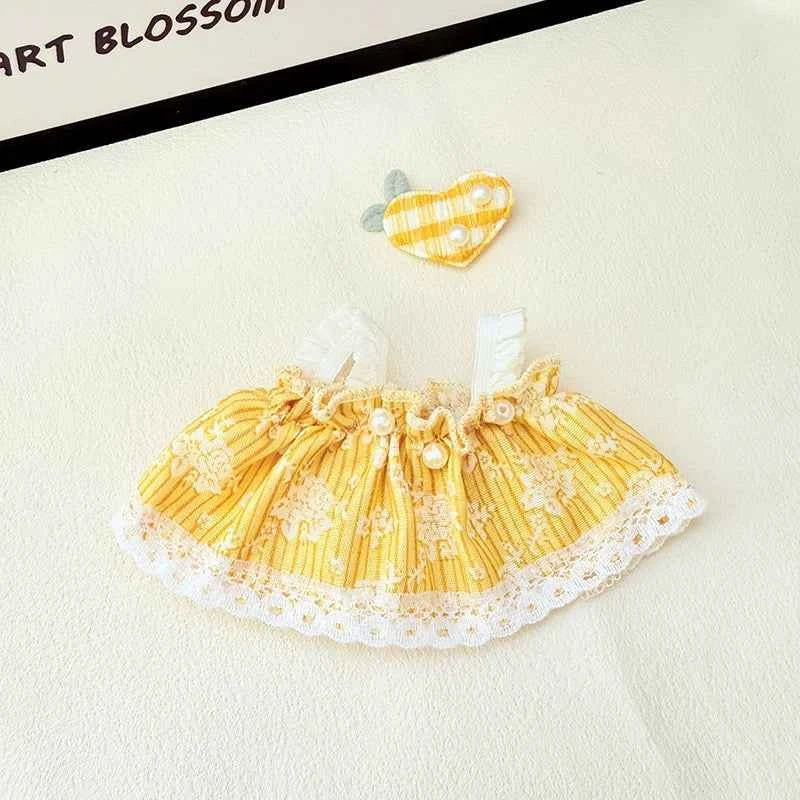 Sunflower Labubu Clothes | Handmade Labubu Outfit