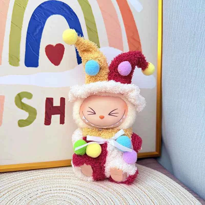 Colored Ball Clown Labubu Clothes | Handmade Labubu Outfit