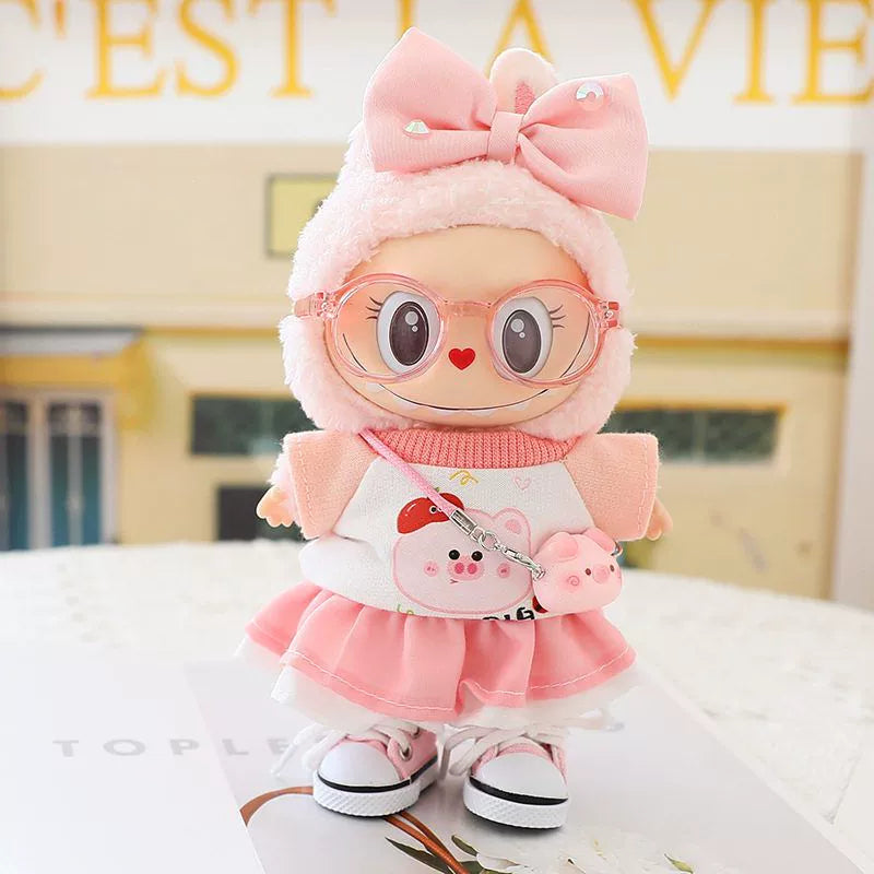 Pink Baby Labubu Clothes | Handmade Labubu Outfit - Soft Friend