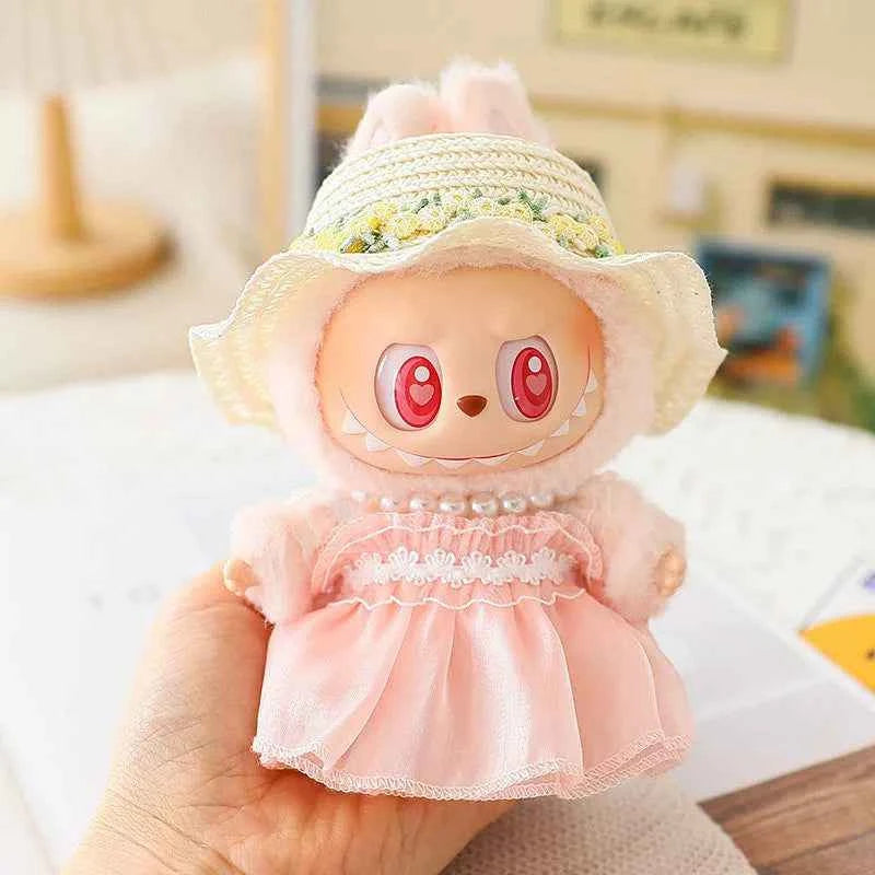 Summer Gauze Labubu Clothes | Handmade Labubu Outfit