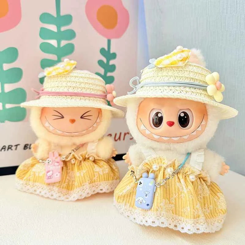 Sunflower Labubu Clothes | Handmade Labubu Outfit