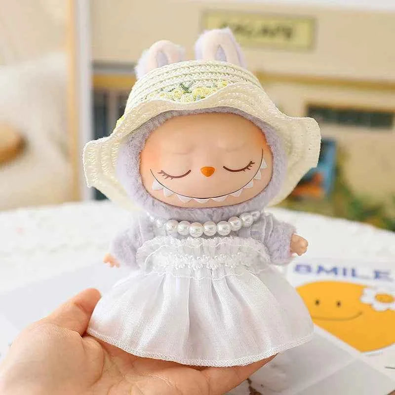 Summer Gauze Labubu Clothes | Handmade Labubu Outfit