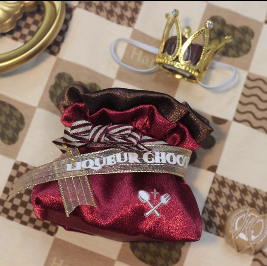 Wine-infused Chocolate Labubu Clothes | Handmade Labubu Outfit - Soft Friend