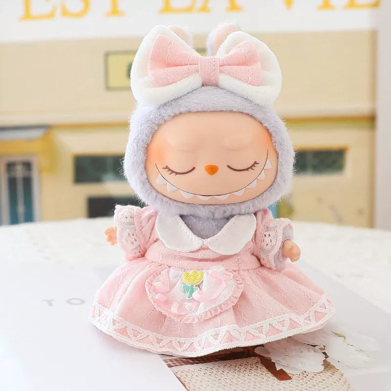 Pink Baby Labubu Clothes | Handmade Labubu Outfit - Soft Friend