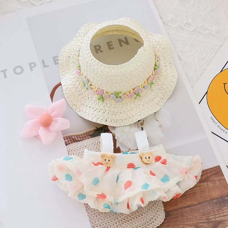 Summer Flower Labubu Clothes | Handmade Labubu Outfit - Soft Friend