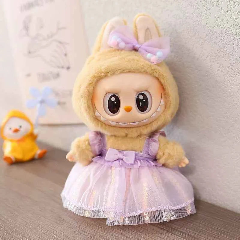 Flower Tulle Skirt Labubu Clothes | Handmade Labubu Outfit
