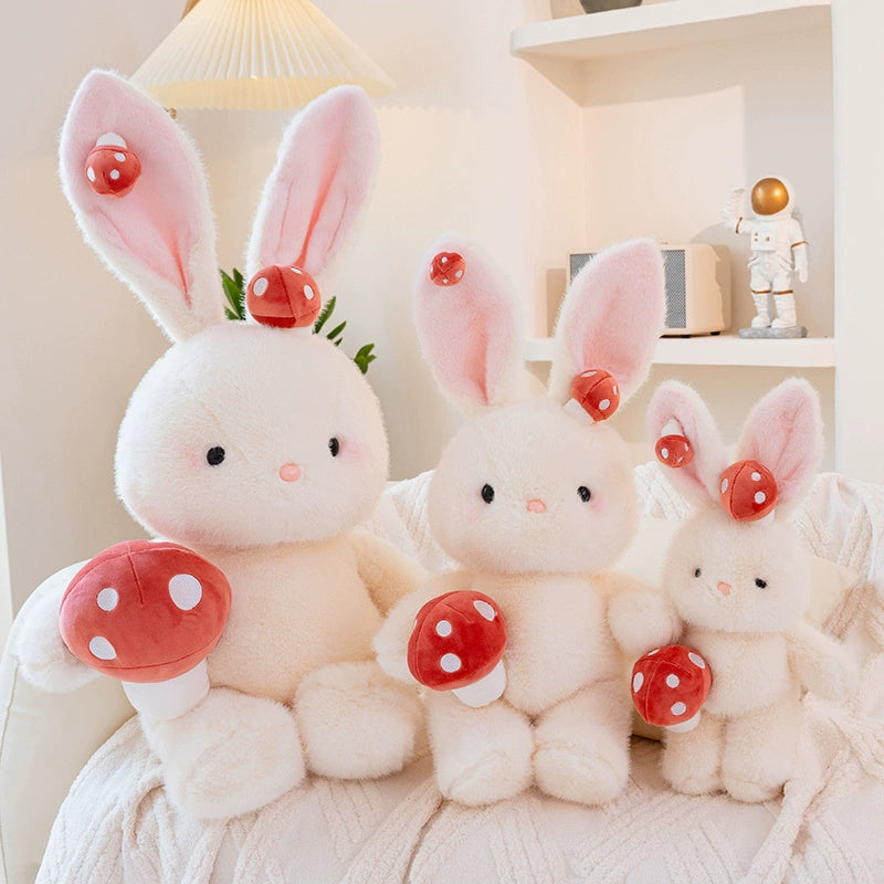 Mushroom Rabbit Stuffed Animal Kawaii Plush Toy - Soft Friend