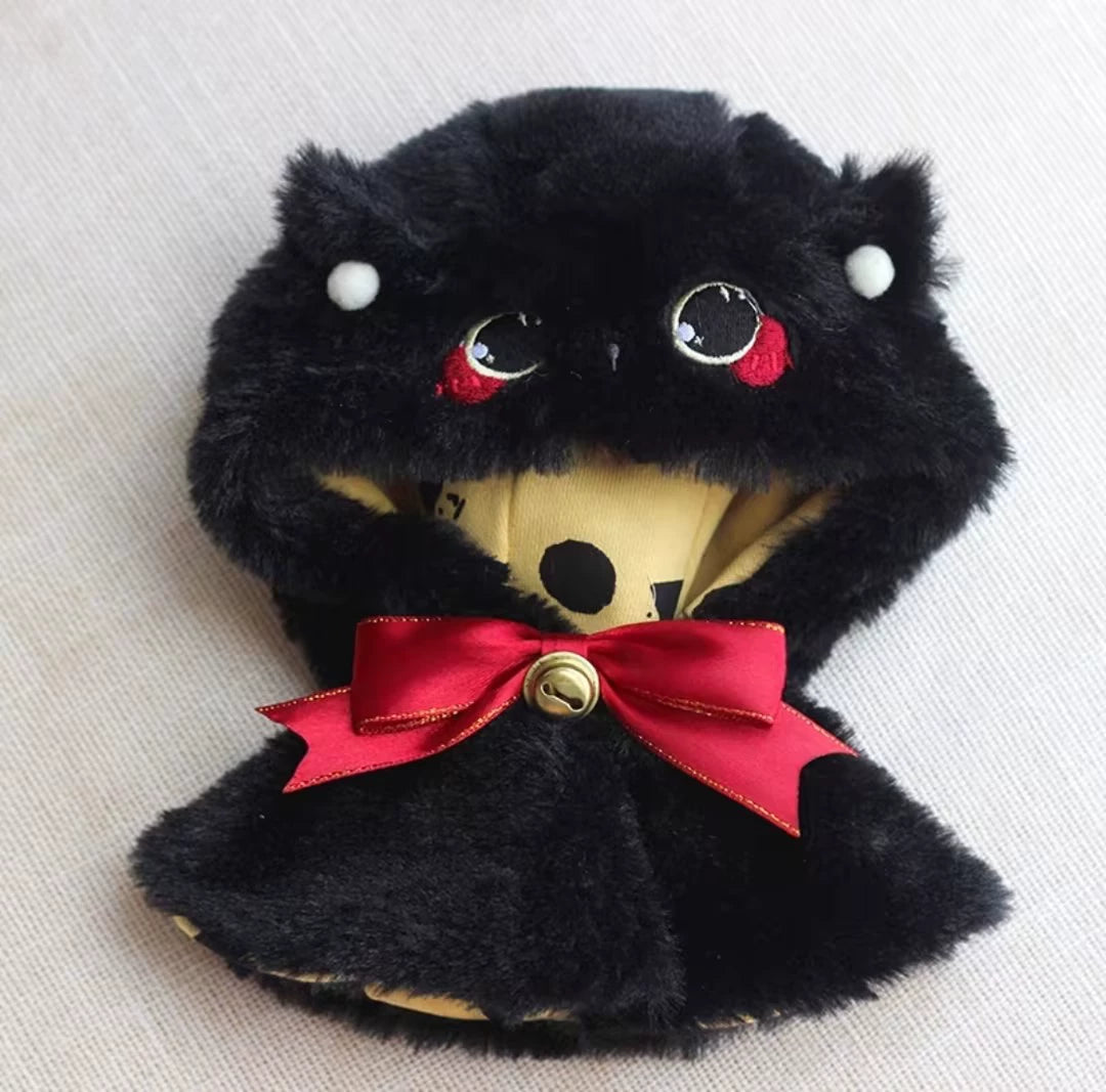 Black Cat Labubu Clothes | Handmade Labubu Outfit - Soft Friend