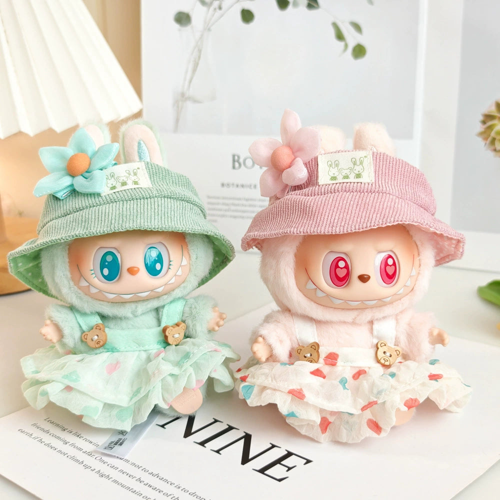 Summer Floral Labubu Clothes | Handmade Labubu Outfit - Soft Friend