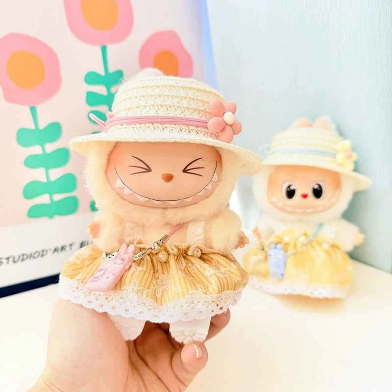Sunflower Labubu Clothes | Handmade Labubu Outfit