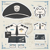 [In Stock] Police Officer Suit Outfits for 10cm/15cm Dolls
