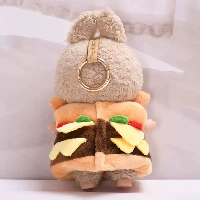 Hamburger Costume Labubu Clothes | Handmade Labubu Outfit - Soft Friend