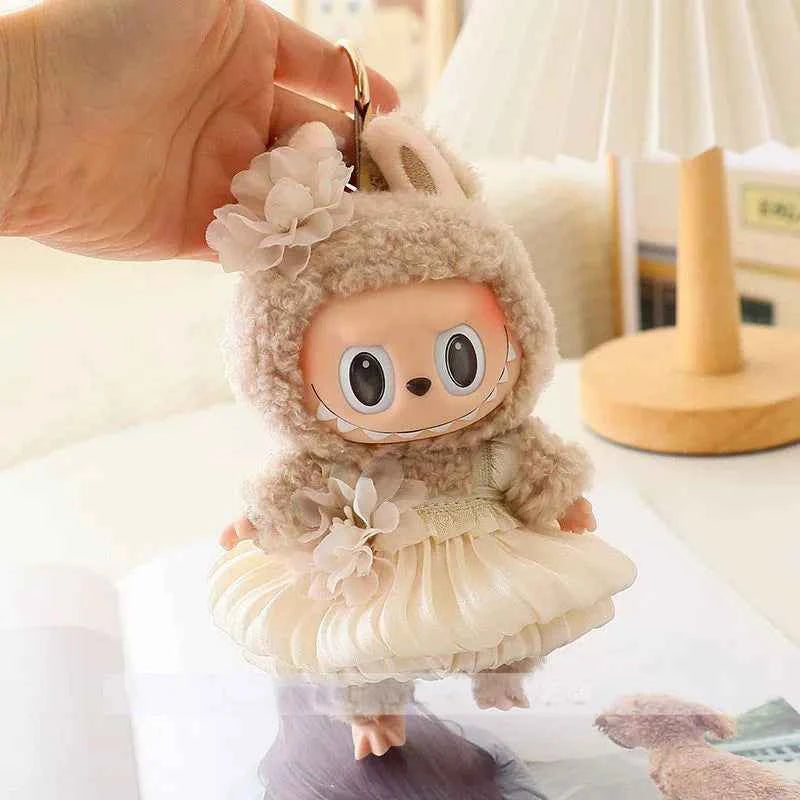 Flower Tulle Skirt Labubu Clothes | Handmade Labubu Outfit