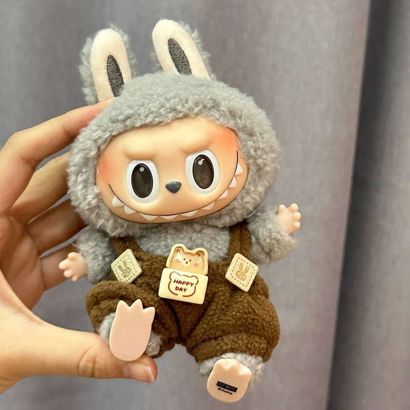 Bear Biscuit Labubu Clothes | Handmade Labubu Outfit - Soft Friend