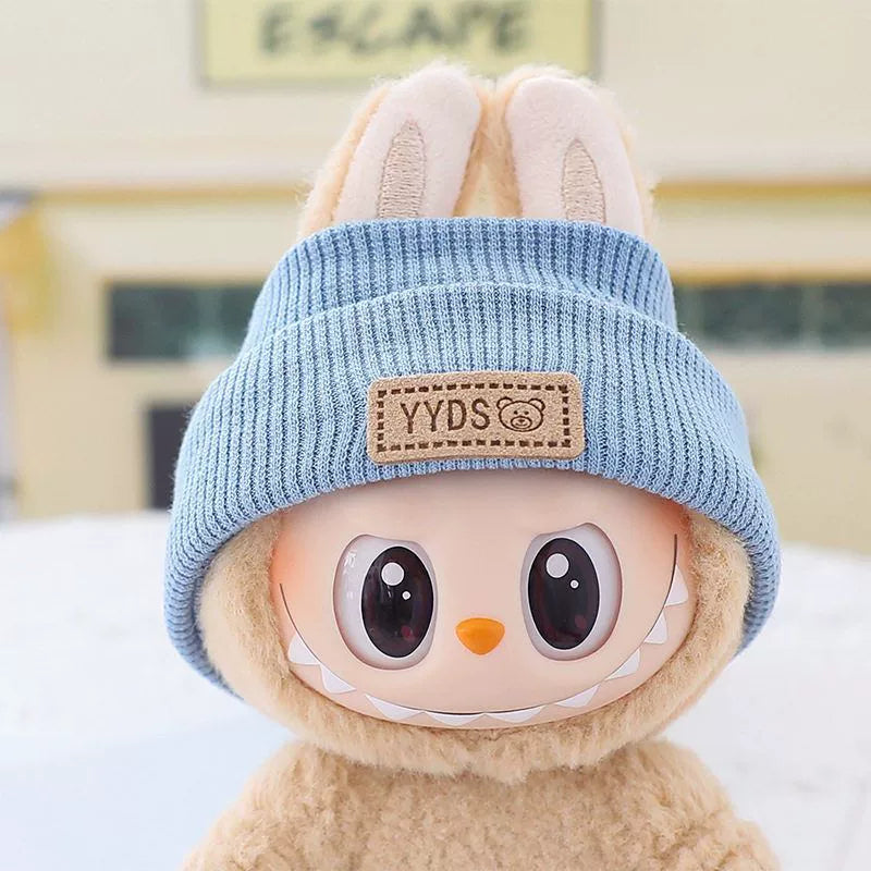 Knitted Hat Labubu Clothes | Handmade Labubu Outfit - Soft Friend