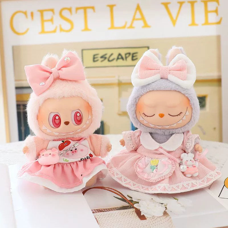 Pink Baby Labubu Clothes | Handmade Labubu Outfit - Soft Friend