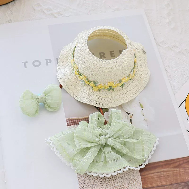 Summer Flower Labubu Clothes | Handmade Labubu Outfit - Soft Friend