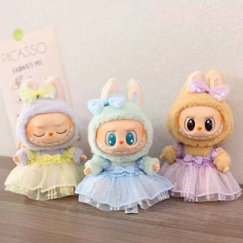 Flower Tulle Skirt Labubu Clothes | Handmade Labubu Outfit