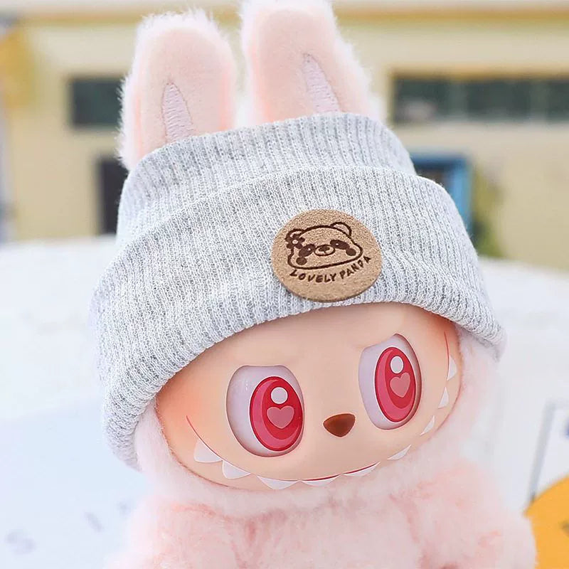 Knitted Hat Labubu Clothes | Handmade Labubu Outfit - Soft Friend