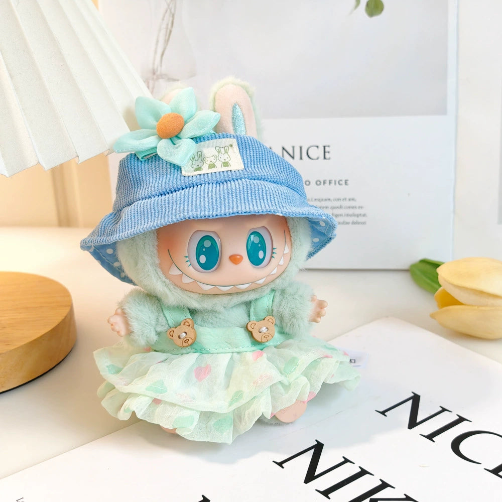 Summer Floral Labubu Clothes | Handmade Labubu Outfit - Soft Friend