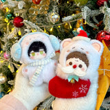[In Stock] Spot Christmas Letter Outfits for 10cm Dolls