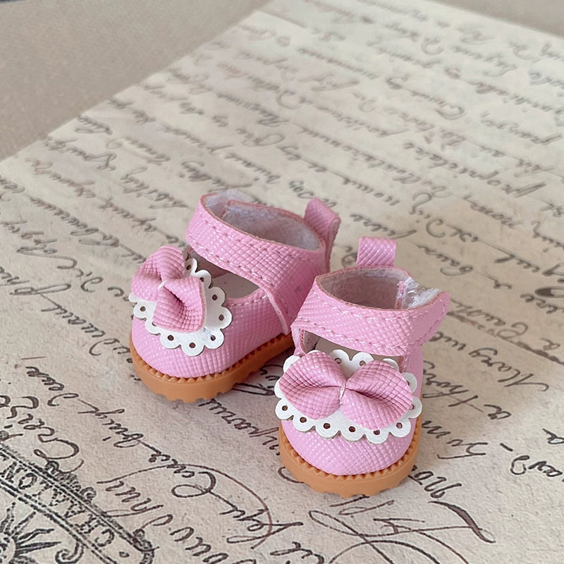 Bowknot Shoes Labubu Clothes | Handmade Labubu Outfit - Soft Friend