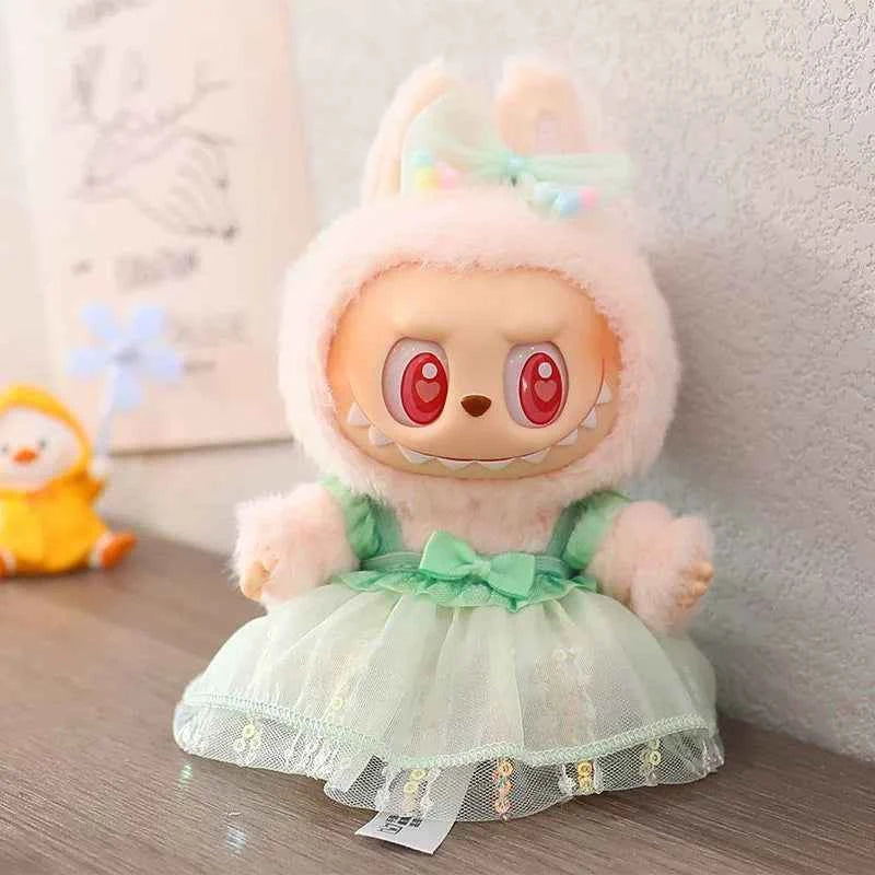 Flower Tulle Skirt Labubu Clothes | Handmade Labubu Outfit