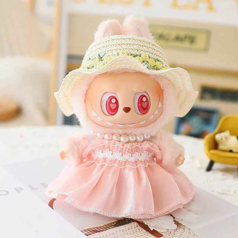 Summer Gauze Labubu Clothes | Handmade Labubu Outfit