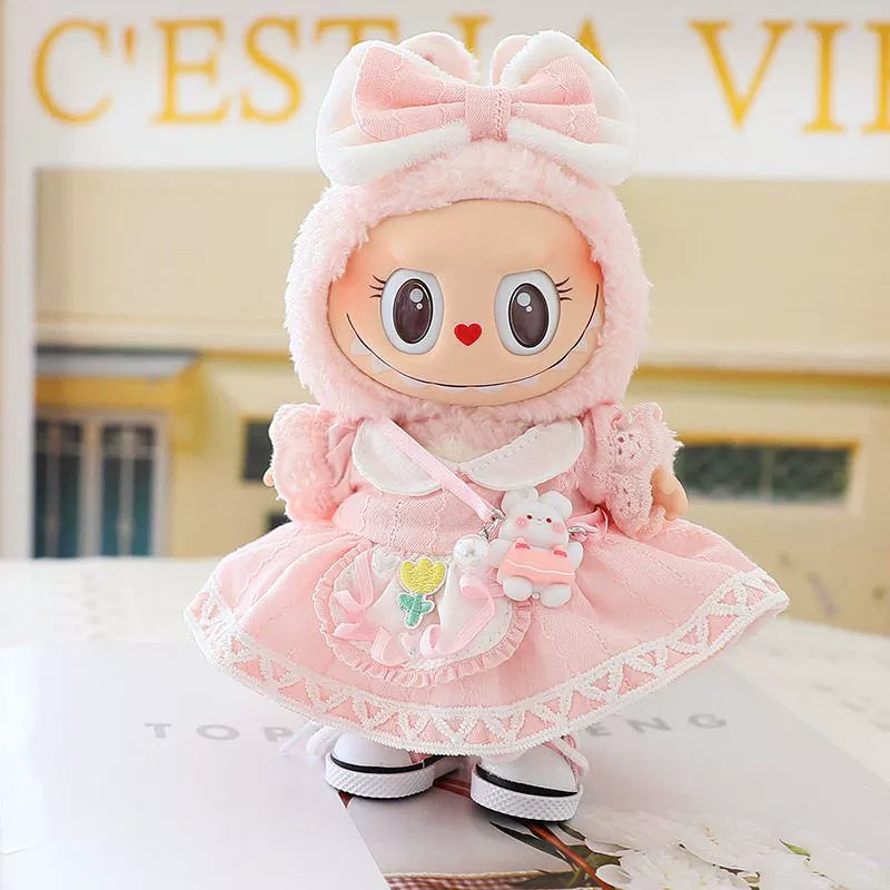 Pink Baby Labubu Clothes | Handmade Labubu Outfit - Soft Friend