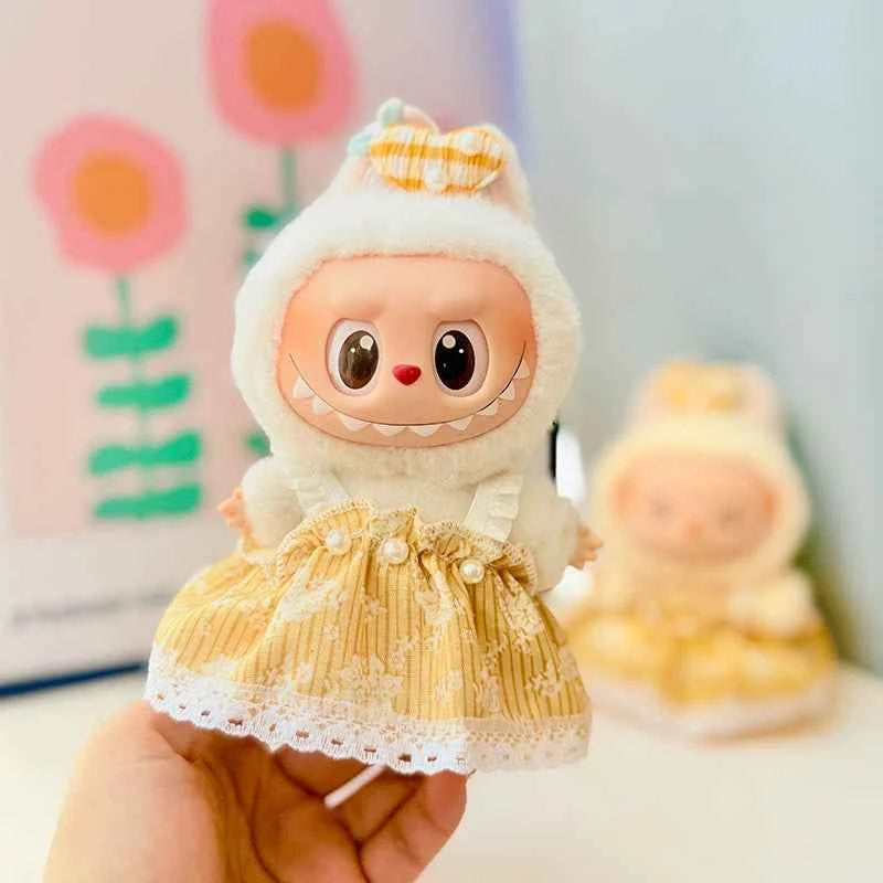 Sunflower Labubu Clothes | Handmade Labubu Outfit
