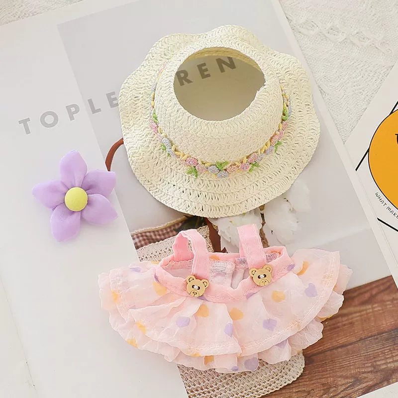 Summer Flower Labubu Clothes | Handmade Labubu Outfit - Soft Friend