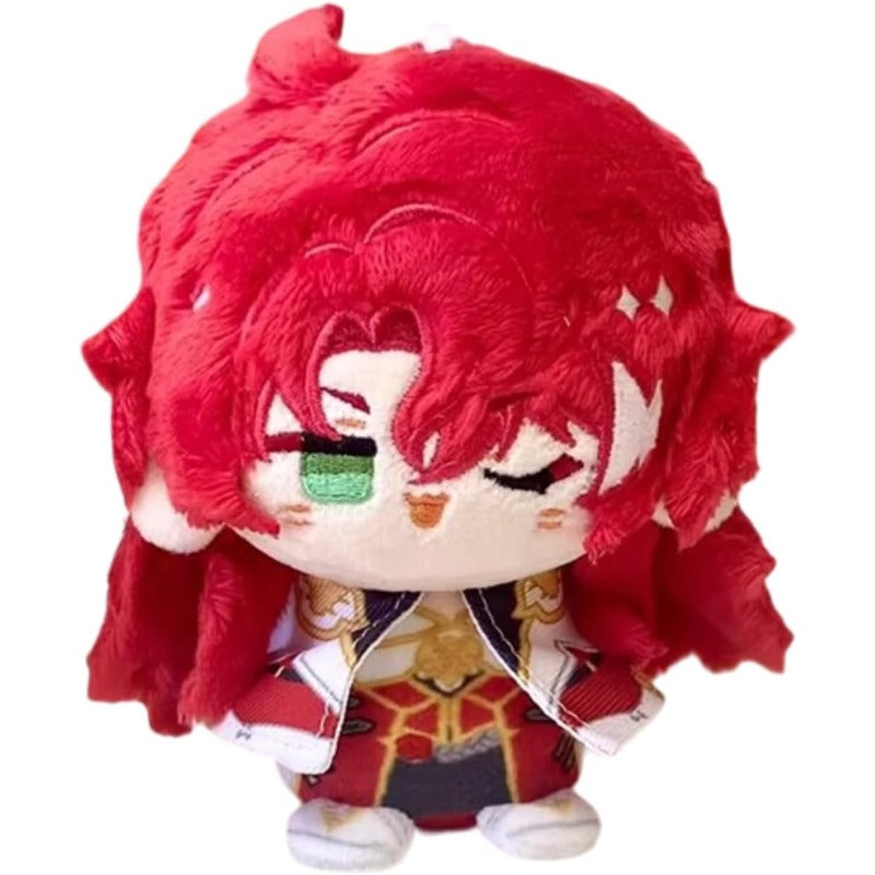 Anime Plush Toy Keychain, 4" Cute Chibi Genshin Plushie (Argenti) - Soft Friend