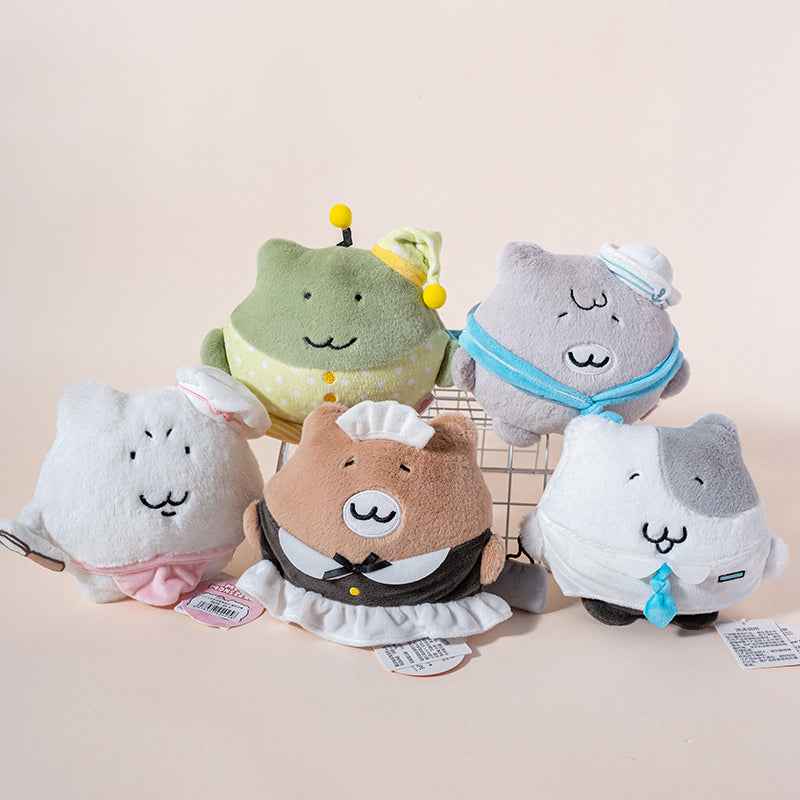 6" Work Cats Stuffed Animal Kawaii Plush Toy