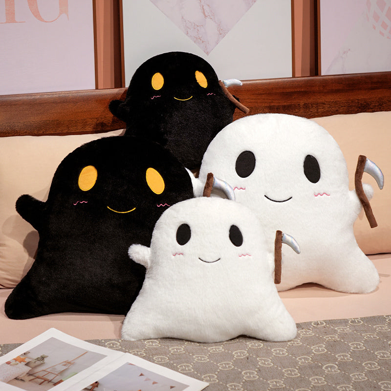 Cute Sickle Ghost Plush Toy Stuffed Pillow - Soft Friend
